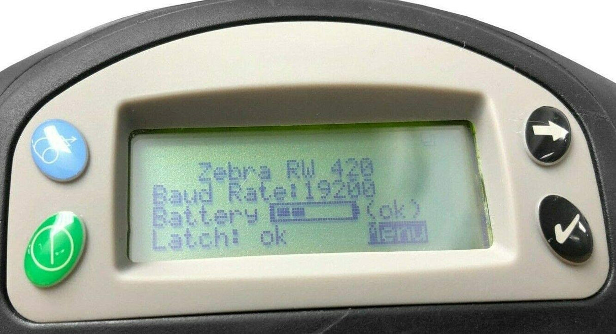 Zebra RW 420 RW420 R4D-0UBA000N-00 Mobile Thermal 4" Printer BLUETOOTH USB